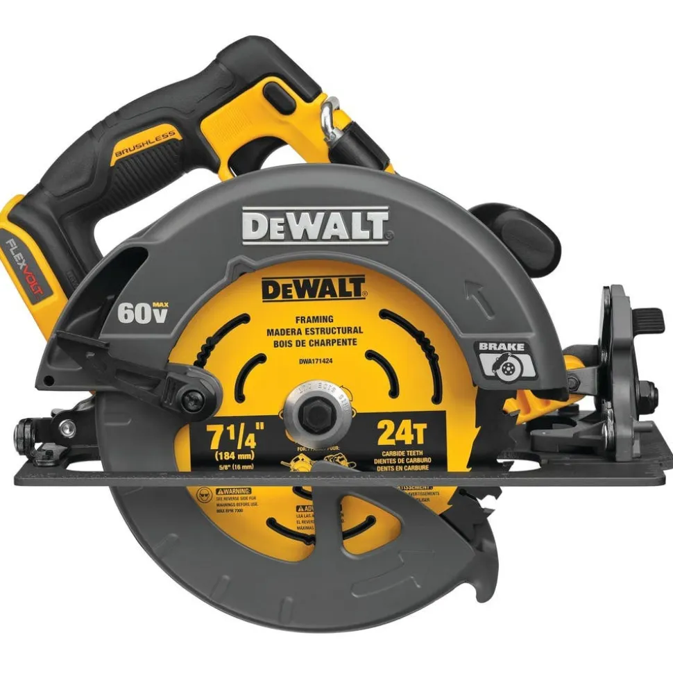 DeWalt 60V MAX Brushless Cordless 7-1/4" Circular Saw w/ Electronic Brake (Tool Only) DCS578B