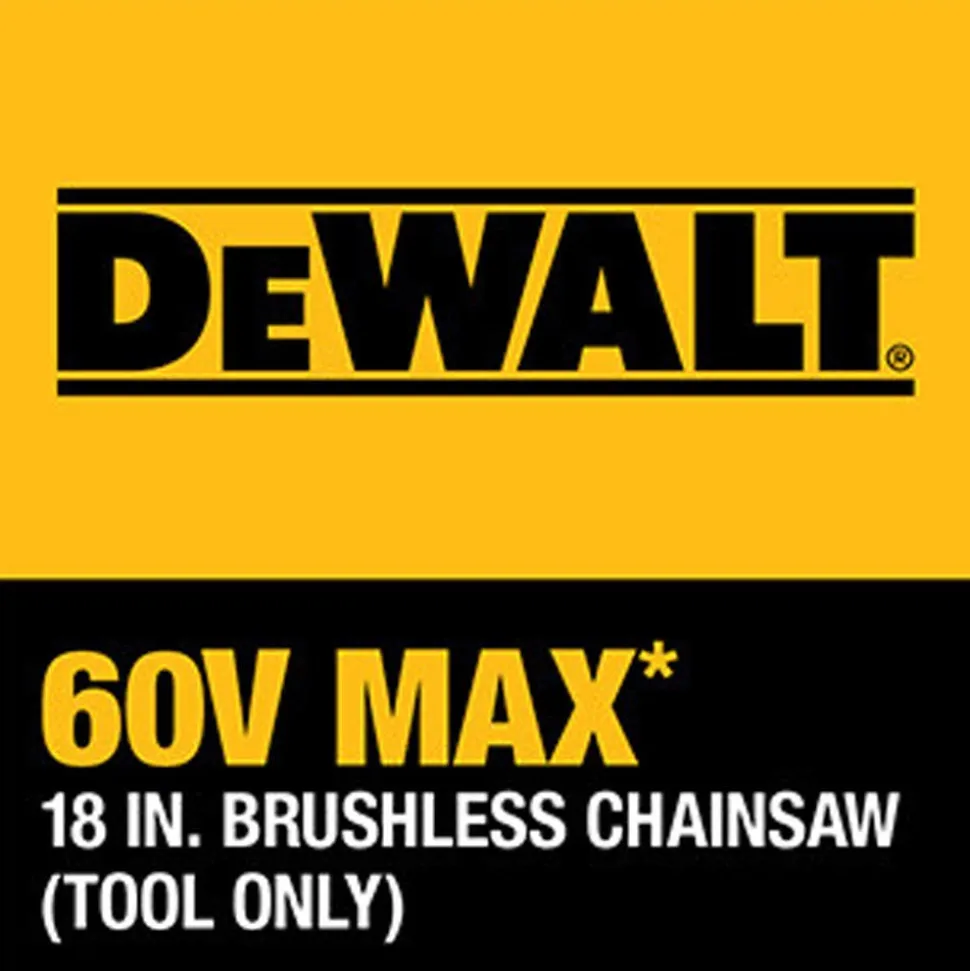 DeWalt 60V MAX 18" Chainsaw (Tool Only) DCCS672B