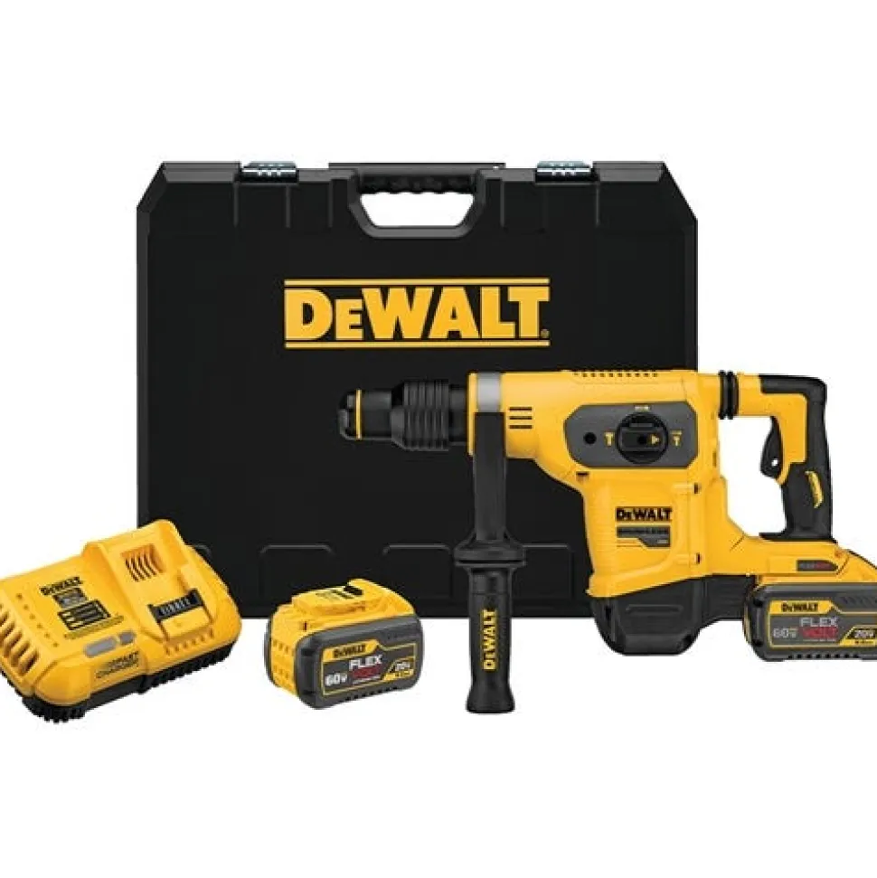 DeWalt 60V MAX 1-9/16" SDS MAX Brushless Combination Rotary Hammer Kit DCH481X2