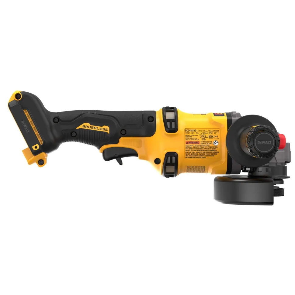 DeWalt 60V MAX* 4-1/2 "-6" Side Handle Detect Grinder (Tool Only) DCG418SHDB