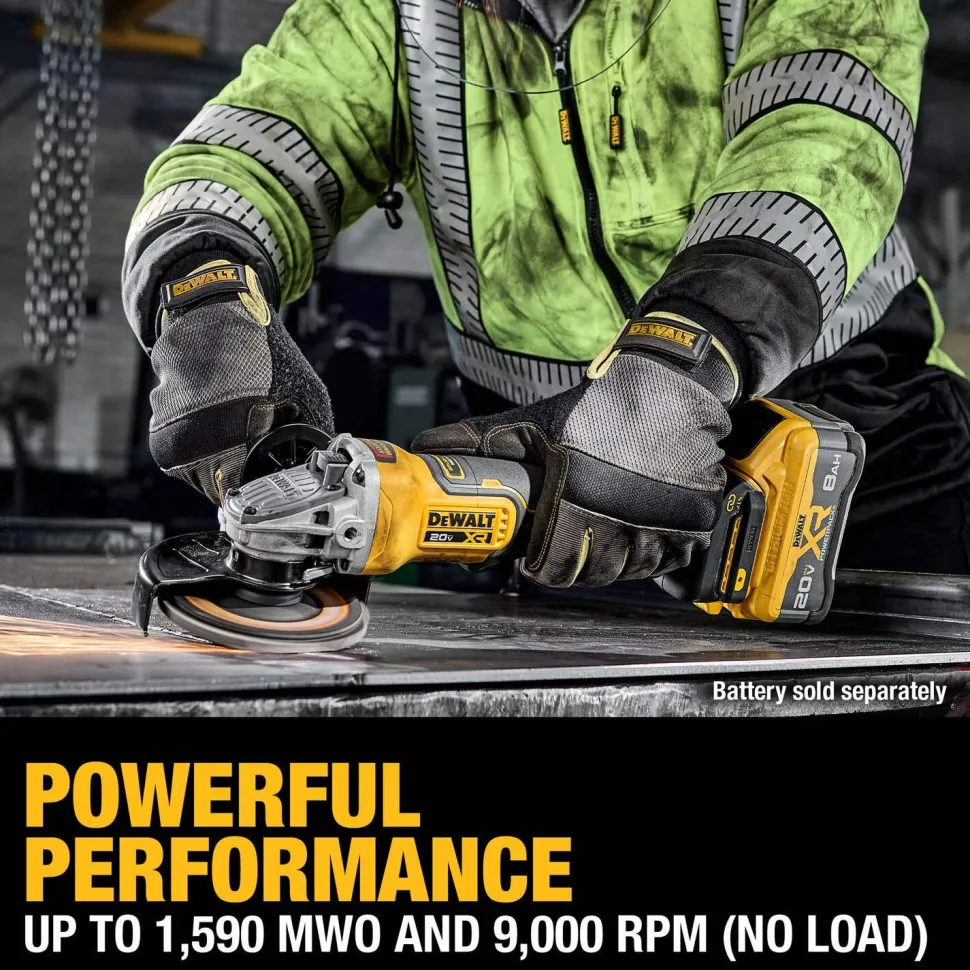 DeWalt 20V MAX XR Brushless Cordless 4-1/2" - 5" Angle Grinder (Tool Only) DCG410B