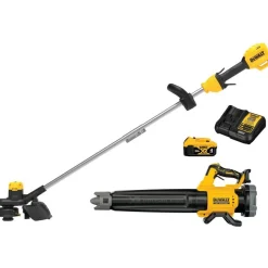 DeWalt 20V MAX XR Brushless Cordless String Trimmer & Blower Combo Kit DCKO215M1