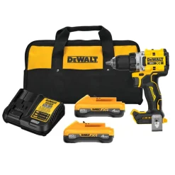 DeWalt 20V MAX* XR® Brushless Cordless 1/2" Drill/Driver Kit With POWERPACK™ Batteries DCD801QQ2