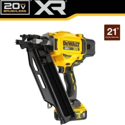 DeWalt 20V MAX XR Brushless Cordless 21 Degree Plastic Collated Framing Nailer Kit DCN920P1
