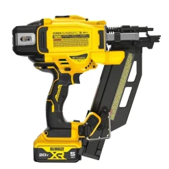 DeWalt 20V MAX XR Brushless Cordless 21 Degree Plastic Collated Framing Nailer Kit DCN920P1