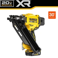 DeWalt 20V MAX XR Brushless Cordless 30 Degree Paper Tape Framing Nailer Kit DCN930P1