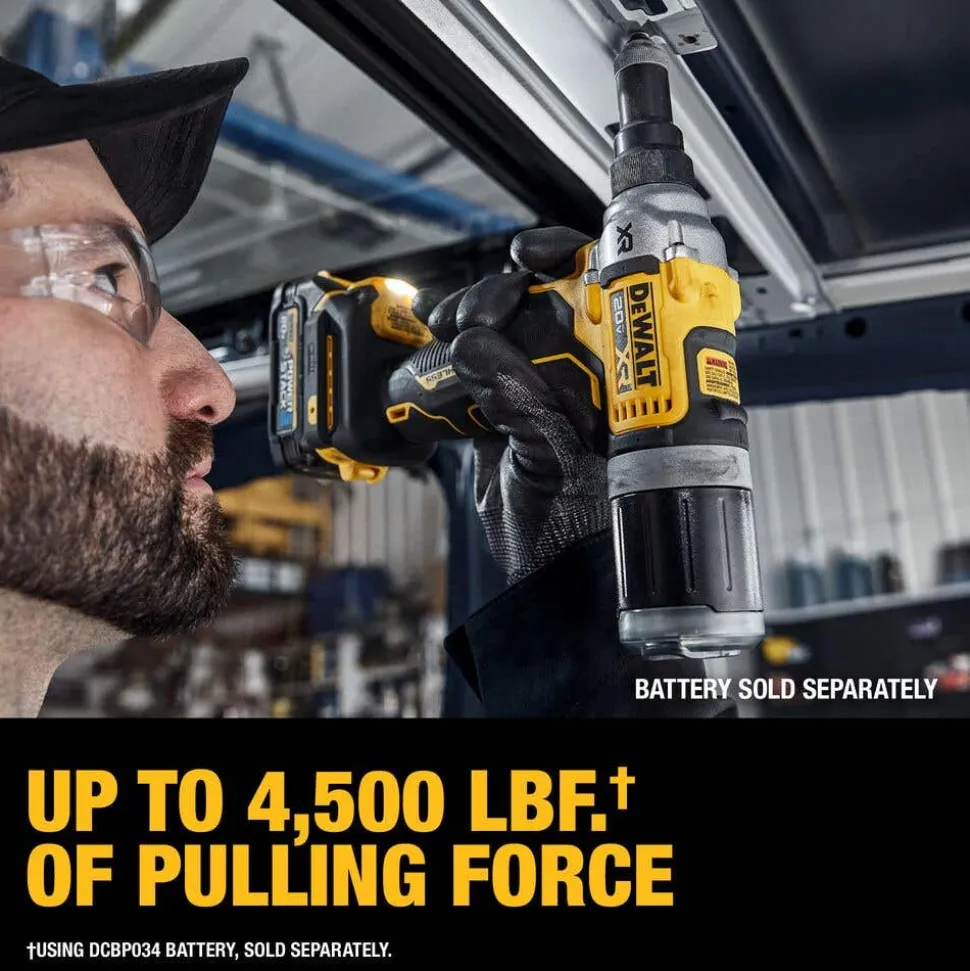 DeWalt 20V MAX* XR Brushless Cordless 1/4" Rivet Tool (Tool Only) DCF414B