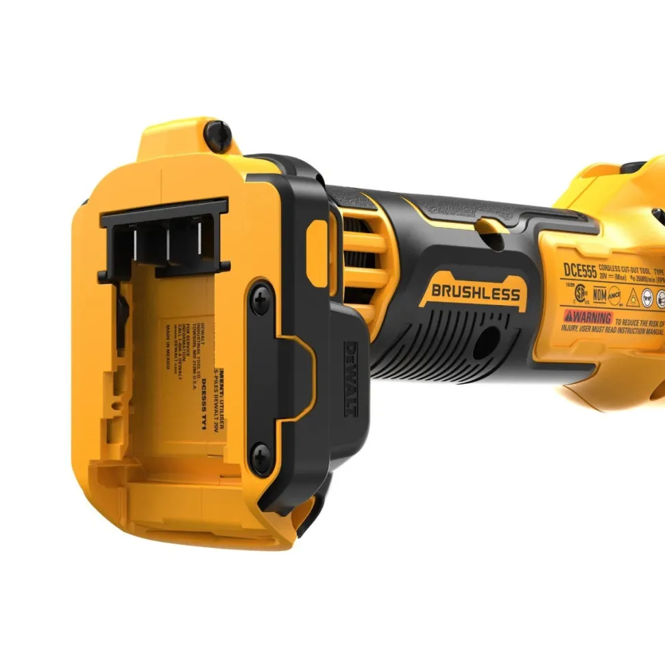 DeWalt 20V MAX* XR® Brushless Drywall Cut-Out Tool (Tool Only) DCE555B