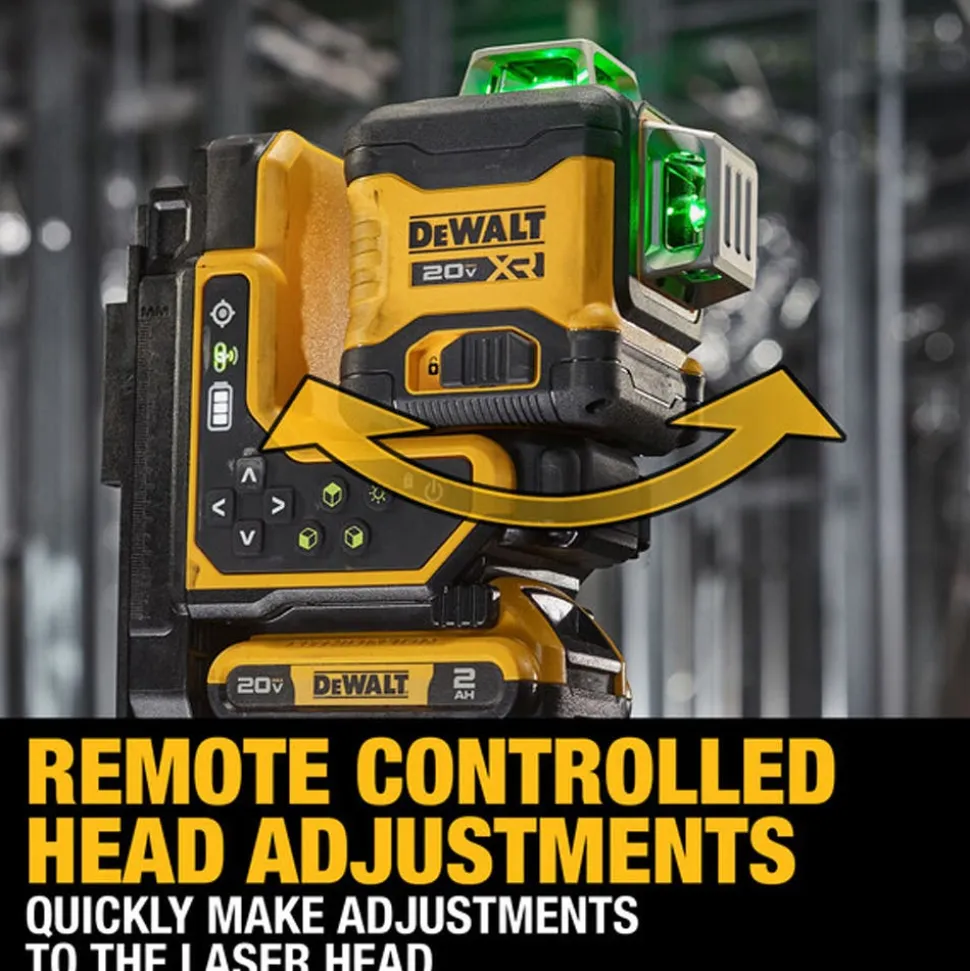 DeWalt 20V MAX 3x360 Remote Control Laser Kit DCLE34035D1