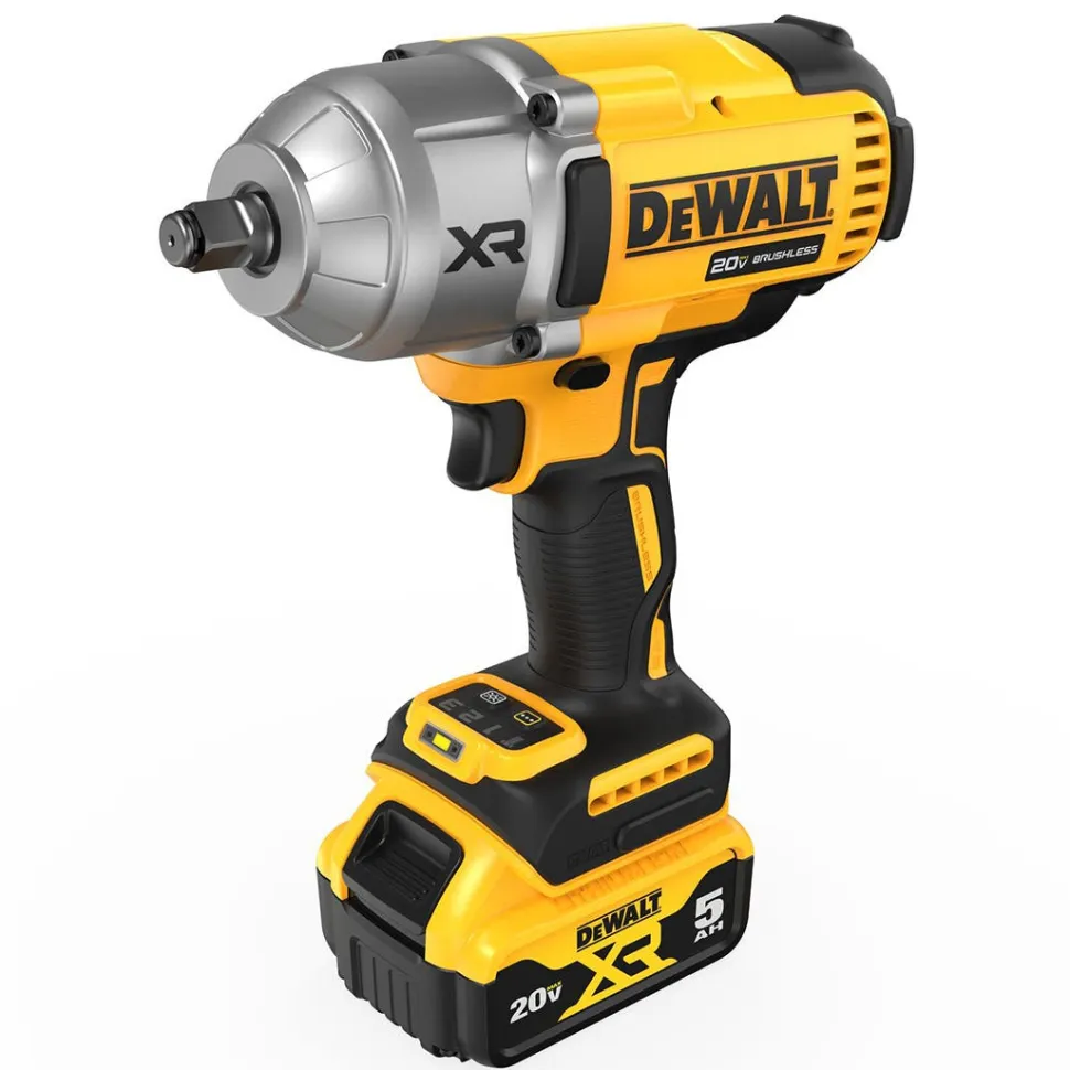 DeWalt 20V MAX XR 1/2" High Torque Impact Wrench w/ Hog Ring Anvil Kit DCF900P2