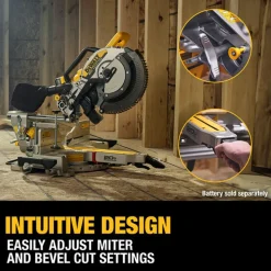 DeWalt 20V MAX* XR 12 in. Double Bevel Sliding Miter Saw (Tool Only) DCS785B