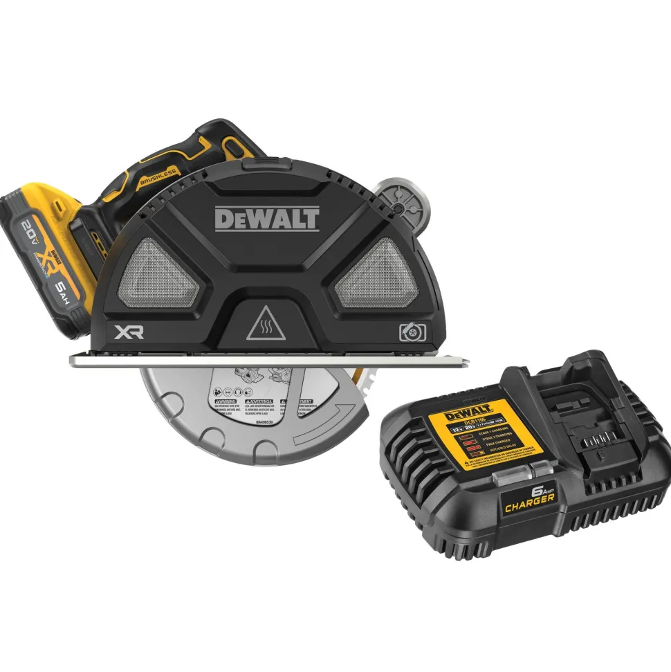 DeWalt 20V MAX* XR 7-1/4 " Metal Cutting Circular Saw Kit DCS383H1