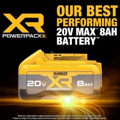 DeWalt 20V MAX* XR POWERPACK 8.0Ah Battery DCB2108