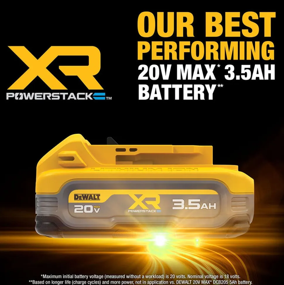 DeWalt 20V MAX* XR POWERSTACK 3.5Ah Battery DCBP320