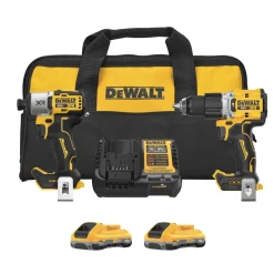 DeWalt 20V MAX*XR® 2-Tool Hammer Drill/Impact Combo Kit with POWERPACK ™ Batteries DCK250QQ2