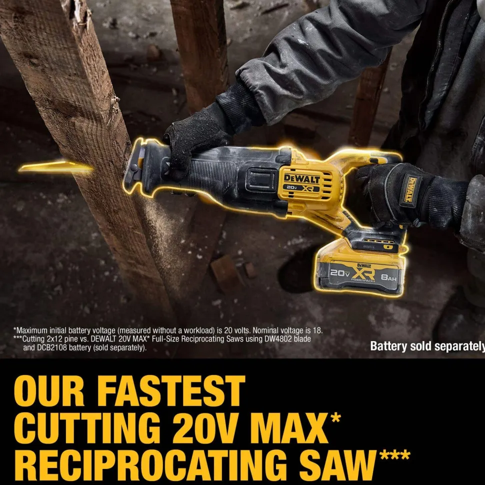 DeWalt 20V XR Cordless Reciprocating Saw (Tool Only) DCS384B