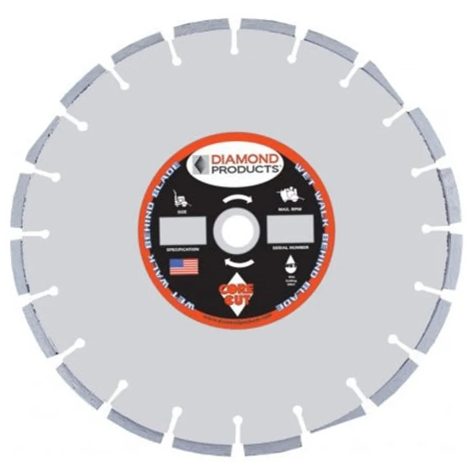 Diamond Products 36" x .187 x 1" Core Cut OPT Super PRO Asphalt Overlay Concrete Wet Blade OPTC5500DX