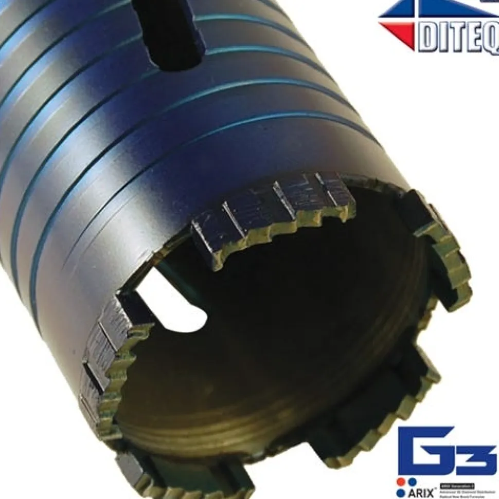 Diteq C-34AX DRY 3" Concrete Diamond Core Bit (arbor 5/8"-11) D31526