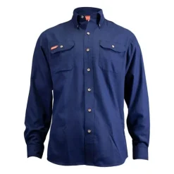 DriFire Men's TecGen FR Navy Blue Work Shirt NSA-TCG011602