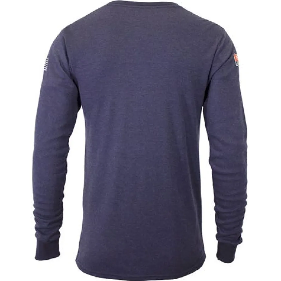 DriFire TecGen FR Navy Blue Long Sleeve T-Shirt NSA-C541NNBLS