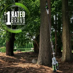 EGO POWER+ 10" Brushless LED Cut Line Carbon Fiber Telescopic Pole Saw w/ 2.5Ah Battery & Charger Kit PS1001