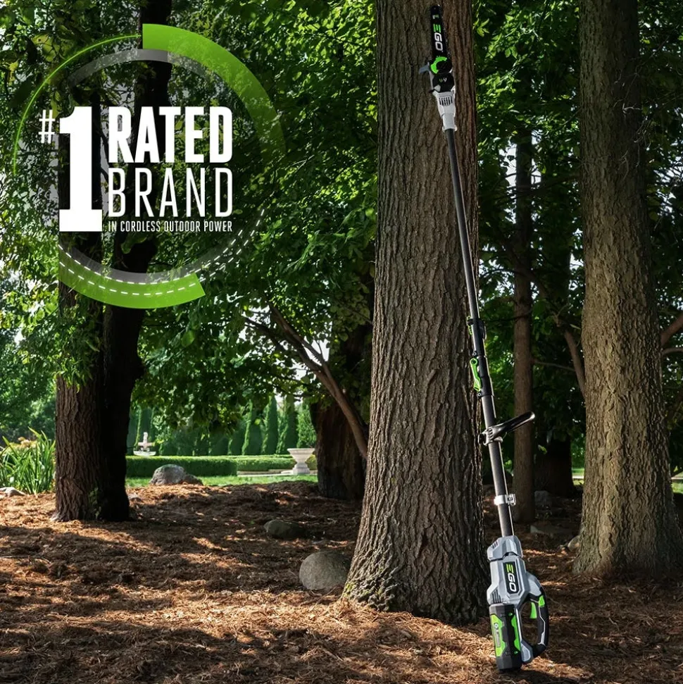EGO POWER+ 10" Brushless LED Cut Line Carbon Fiber Telescopic Pole Saw w/ 2.5Ah Battery & Charger Kit PS1001