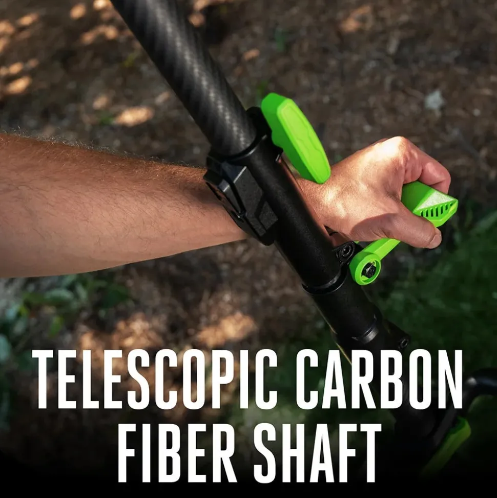 EGO POWER+ 10" Brushless LED Cut Line Carbon Fiber Telescopic Pole Saw w/ 2.5Ah Battery & Charger Kit PS1001