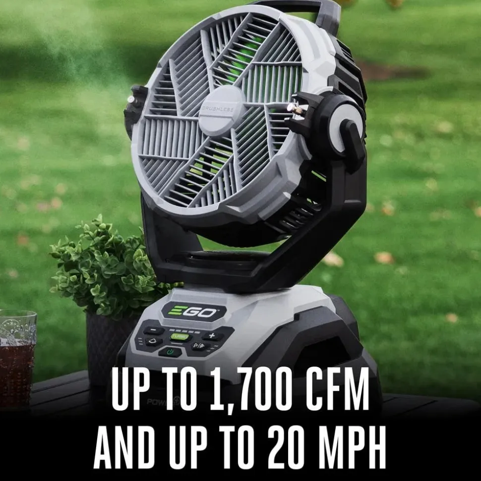 EGO Power Equipment POWER+ 10" Oscillating Misting Fan Tool Only FN1000