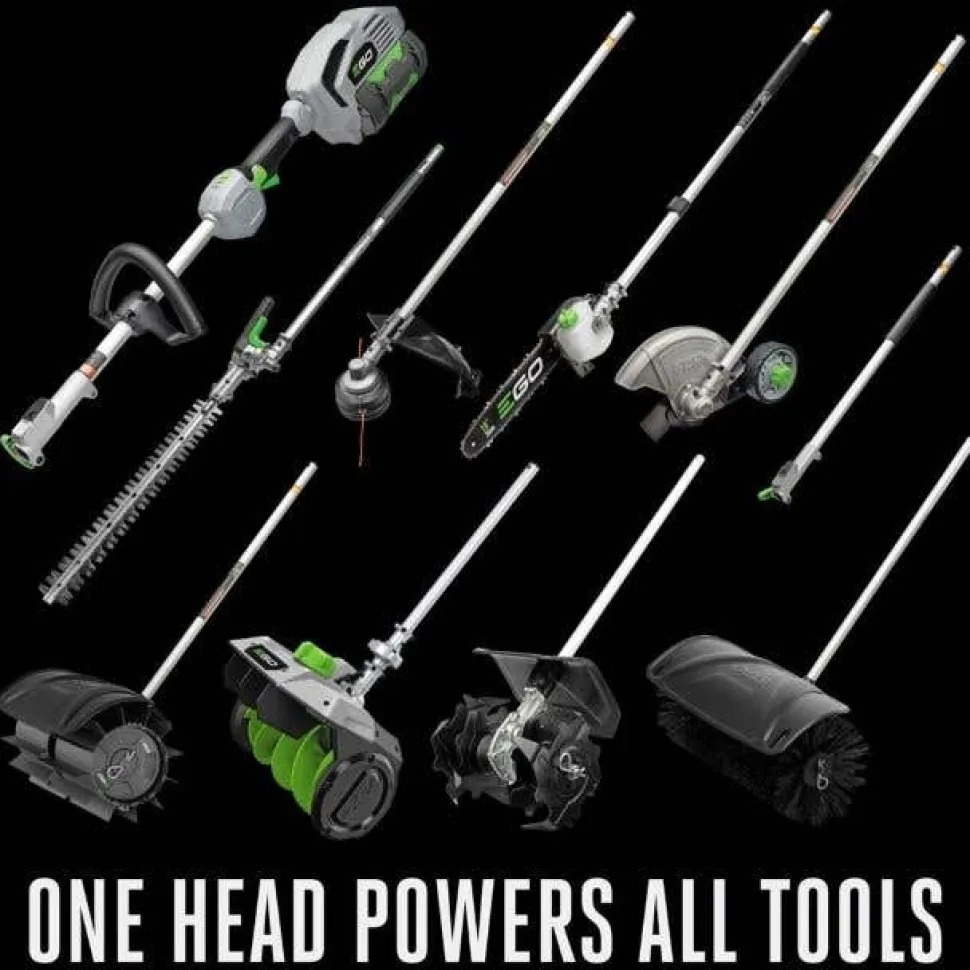 EGO POWER+ Multi-Head Combo Kit; 16" Carbon Fiber String Trimmer with POWERLOAD, Carbon Fiber Edger, and 56V Power Head with 4.0Ah Battery and 320W Charger MHC1603
