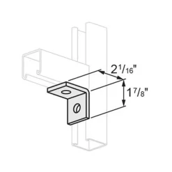 End Angle 2 Hole. Z/P 50 Pcs/ Box
