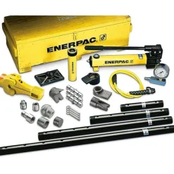 Enerpac 5 Ton Hydraulic Cylinder & Hand Pump Set w/ 22 Cylinder Attachments MSFP10