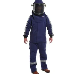 Enespro ArcGuard Performance 40 cal Jacket & Bib Kit w/ Lift Front Hood & Voltage Gloves ARC40KIT-SM09