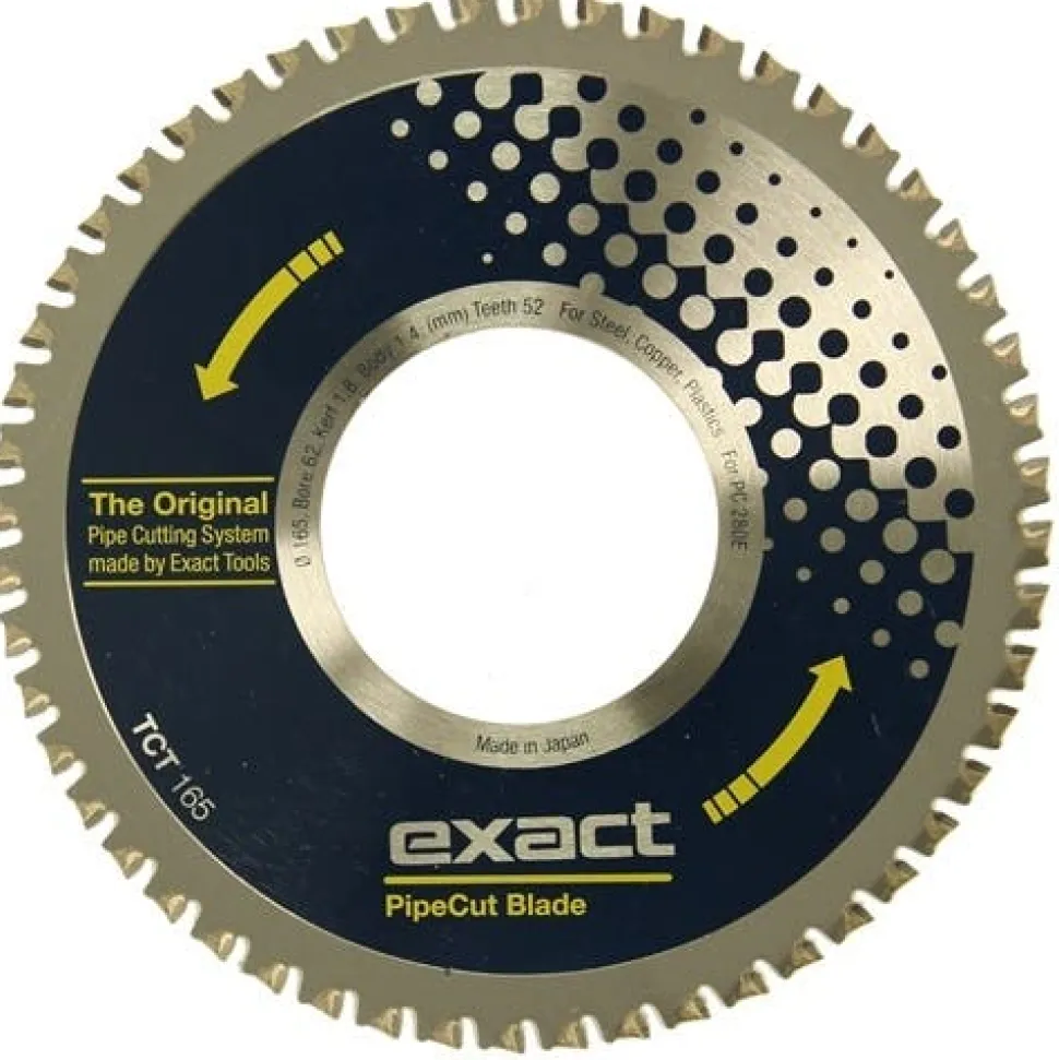 Exact TCT 165 Pipe Cutting 6.5" Blade Carbide Steel (Fits 280, 360, 460) 7010487
