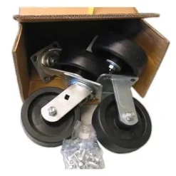 EZ ROLL EZ-50-PO-SET -CAR 5" Heavy Caster Set with Carraige Bolts 874338