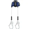 FallTech 8' Cable FT-X Class 2 LE SRL, Twin-leg with Steel Rebar Hooks 82808TP3