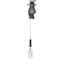 FallTech 8' CTX Cable Class 2 Leading Edge Personal SRL-P, Single-leg w/ Steel Snap Hook 83208SP1