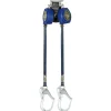 FallTech 6' FT-X EdgeCore Class 2 Personal SRL-P, Twin-Leg w/ Steel Rebar Hooks 84106TP3