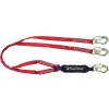 FallTech 6' Ironman Energy Absorbing Double-leg Lanyard w/ Steel Snap Hooks 8247BY