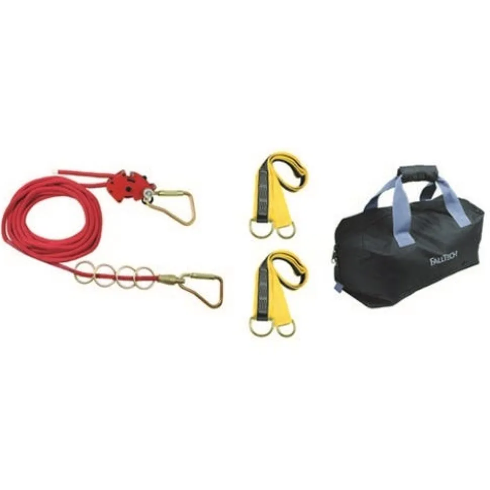 FallTech Temporary 30' Checkline 4 person Lifeline System 777030