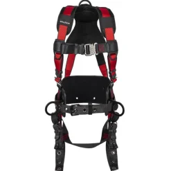 FallTech Tradesman Pro 3D Construction Belted Full Body Harness, Tongue Buckle Leg Adjustment 7078C
