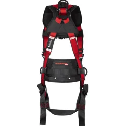 FallTech Tradesman Pro 3D Construction Belted Full Body Harness, Tongue Buckle Leg Adjustment 7078C