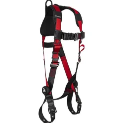 FallTech Tradesman Pro 1D Standard Non-belted Full Body Harness, Tongue Buckkle Leg Adjustment 7008C
