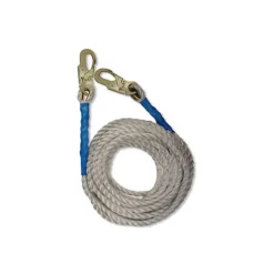 FallTech 50' Vertical Lifeline 5/8" Polyester Fall Protection Rope 2 Snap Hooks 8150DH
