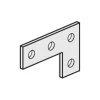 Flat Corner Plate 4 Hole 3-1/2" X 5-3/8". Z/P 20/Box