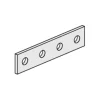 Flat Splice Plate 4 Hole. 1-5/8" X 7-1/4". Z/P. 25 Pcs/Box