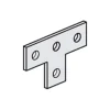 Flat Tee Plate 4 Hole 3-1/2" X 5-3/8". Z/P 25 Pcs / Box