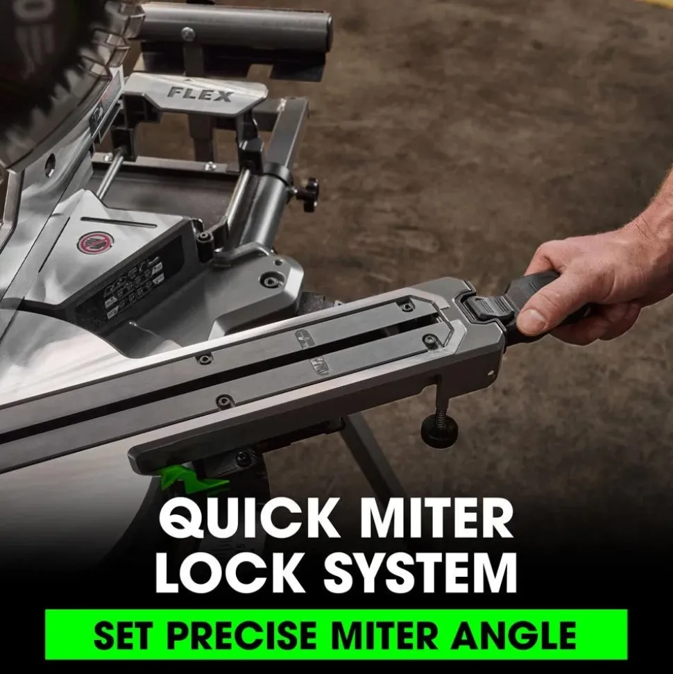 FLEX 24V Brushless 12" Cordless Dual Bevel Sliding Compound Miter Saw (Tool Only) FX7141A-Z