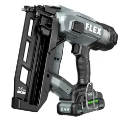 FLEX 24V Brushless 16Ga Straight Finish Nailer Kit FX4321-1A