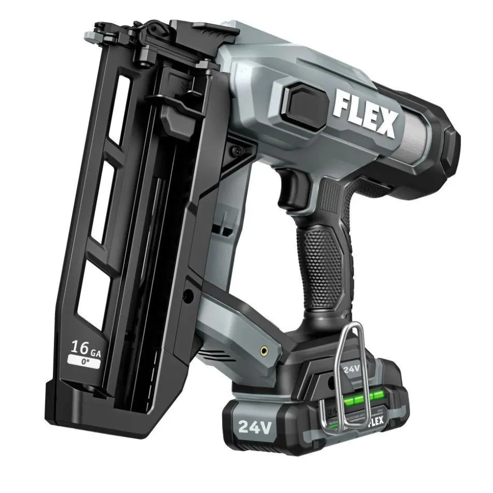 FLEX 24V Brushless 16Ga Straight Finish Nailer Kit FX4321-1A