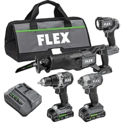 FLEX 24V Brushless 4-Tool Combo Kit FXM401-2A